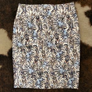 Ann Taylor Floral Pencil Skirt